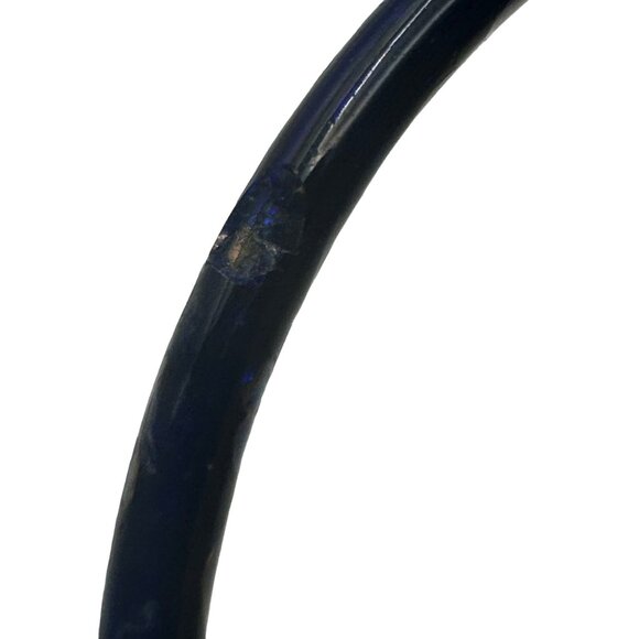 Vintage Cloisonné Flower Bangle Bracelet - Picture 4 of 6